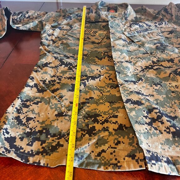 US Marine Corps Blouse Woodland Marpat Camouflage MCCUU Mens Size Small-Long - Picture 11 of 12